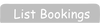 List bookings